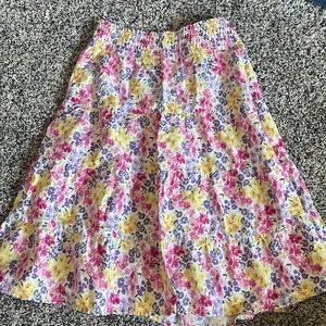 Girls flowered skirt